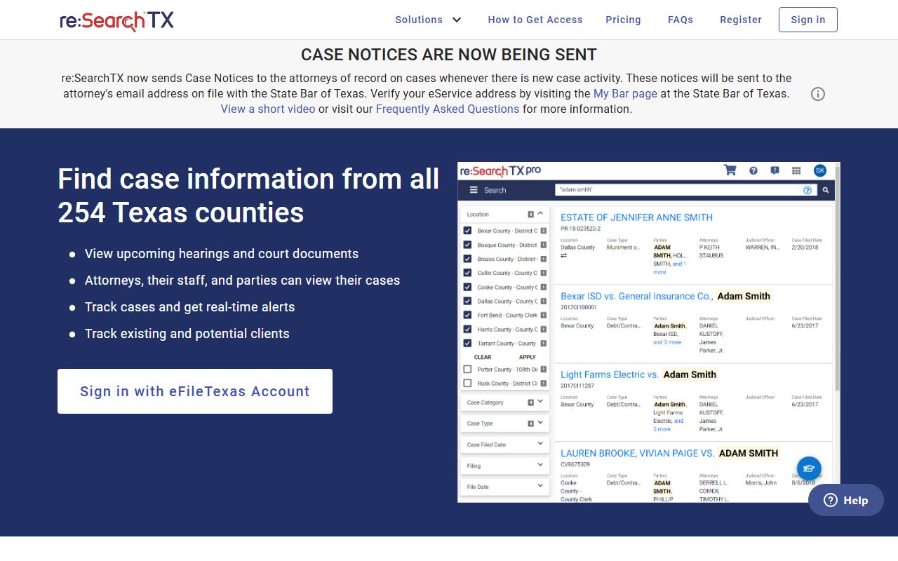 Borden County court records after jail arrest reSearchTX screenshot